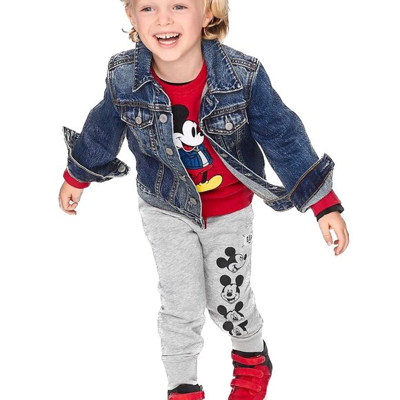 Gap Baby Limited Edition Disney Mickey Mouse True Original Logo Sweatshirt Red 5 - Picture 3 of 11